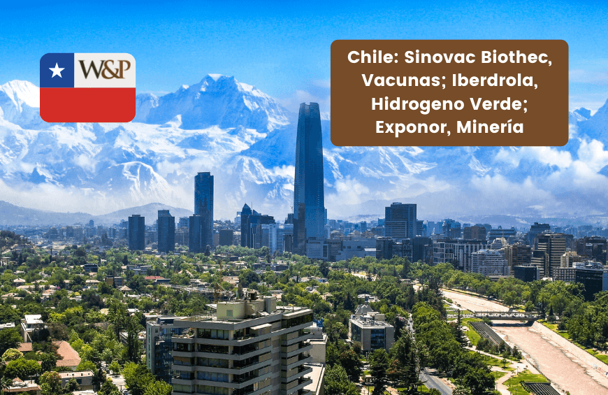 chile sinovac biothec vacunas iberdrola hidrogeno verde exponor mineria