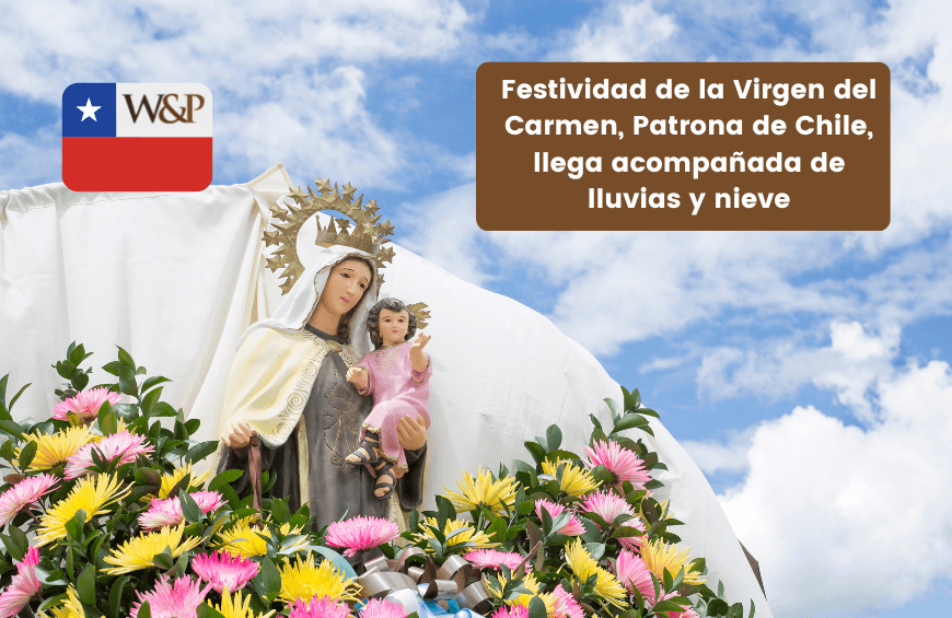 virgen del carmen patrona chile lluvias y nieve