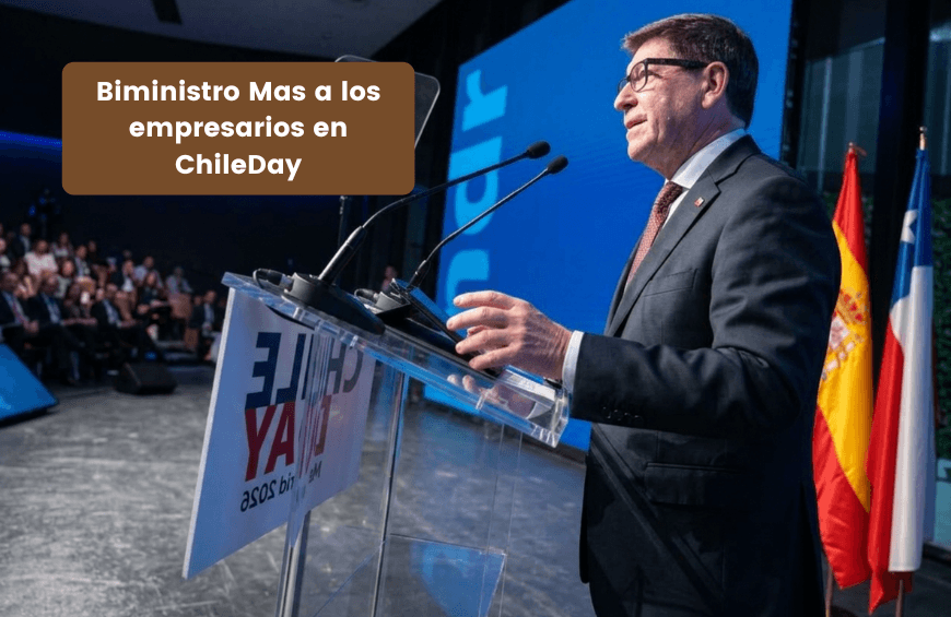 Biministro Mas a los empresarios en ChileDay